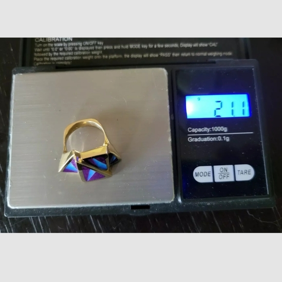 14k Gold Ring Opal Sugilite Native American  21gm - Picture 12 of 12